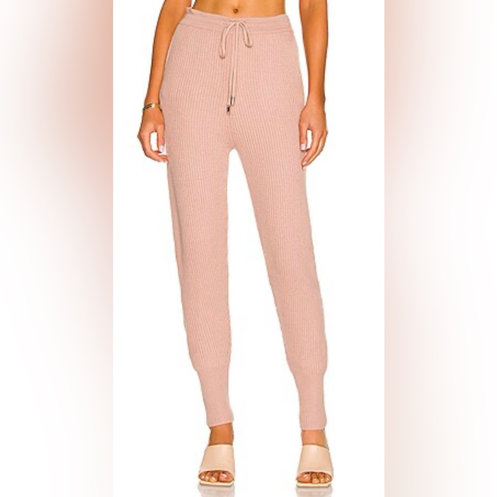 Jonathan Simkhai Soft Pink Knit Joggers